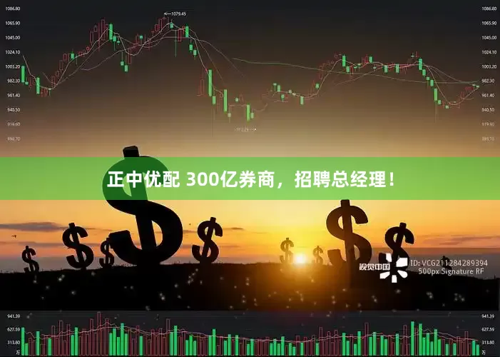 正中优配 300亿券商，招聘总经理！